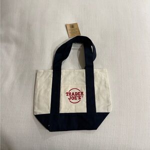 Trader Joe’s mini canvas tote bag
